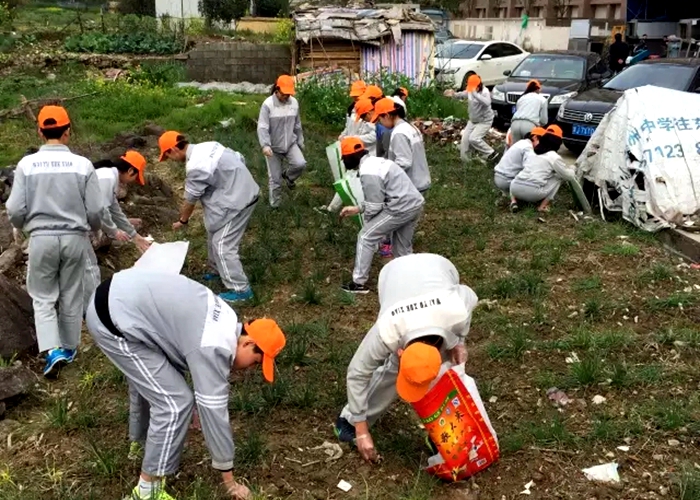 50多名新團員開展環(huán)保公益活動 保護家鄉(xiāng)…