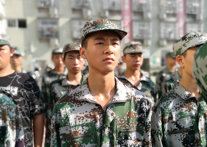 軍訓(xùn)學(xué)員風采·2017級高一年級