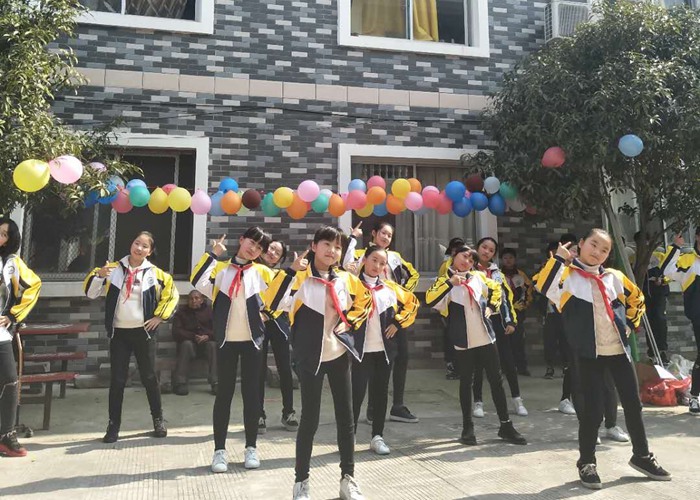 小學師生學雷鋒送溫暖敬老院慰問活動